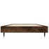 Estructura cama sin colchón madera roble ahumado 75x190