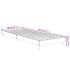 Estructura cama sin colchón madera roble ahumado 75x190