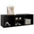 Banco zapatero de madera contrachapada negro 105x35x35