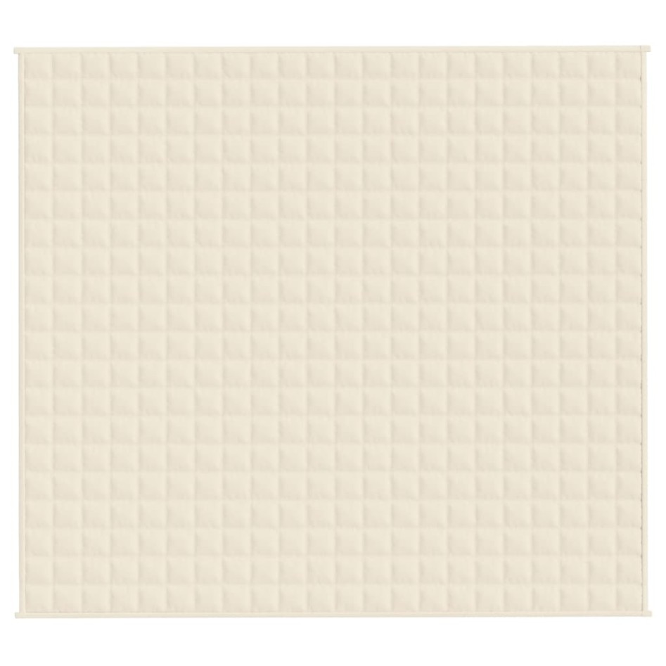 Manta con peso tela color crema claro 200x230 cm 13