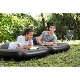 Bestway Colchón inflable 3 en 1 negro y gris 188x99x25
