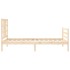 Estructura de cama con cabecero madera