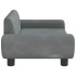 Sofá para niños de terciopelo gris oscuro 70x45x33