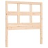 Estructura de cama con cabecero madera maciza 90x200