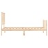 Estructura de cama individual con cabecero madera