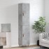 Aparador de madera contrachapada gris hormigón 34,5x34x180