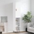 Aparador alto madera contrachapada blanco 34,5x34x180