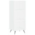 Aparador alto madera contrachapada blanco 34,5x34x180