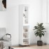 Aparador alto madera contrachapada blanco 34,5x34x180