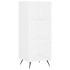 Aparador alto madera contrachapada blanco 34,5x34x180