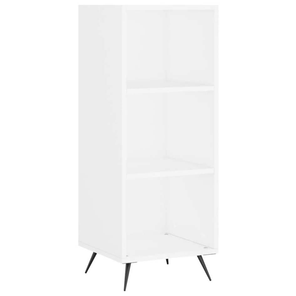 Aparador alto madera contrachapada blanco 34,5x34x180