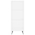 Aparador alto madera contrachapada blanco 34,5x34x180