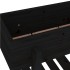 Jardinera madera maciza de pino negro 62x30x69