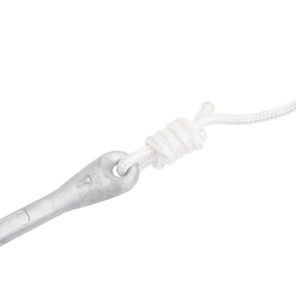 Ancla plegable cuerda hierro fundido galvanizado plata 4