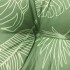 Cojines banco jardín 2 uds tela estampado de hojas 150x50x7