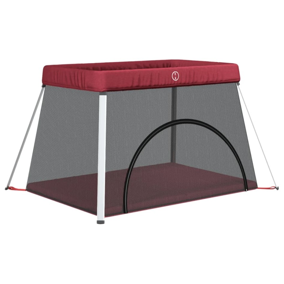 Parque infantil para bebés con colchón tela lino