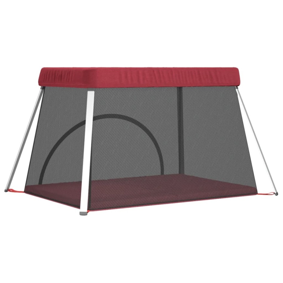 Parque infantil para bebés con colchón tela lino