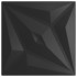 Paneles de pared 24 uds XPS estrella negro 50x50 cm 6