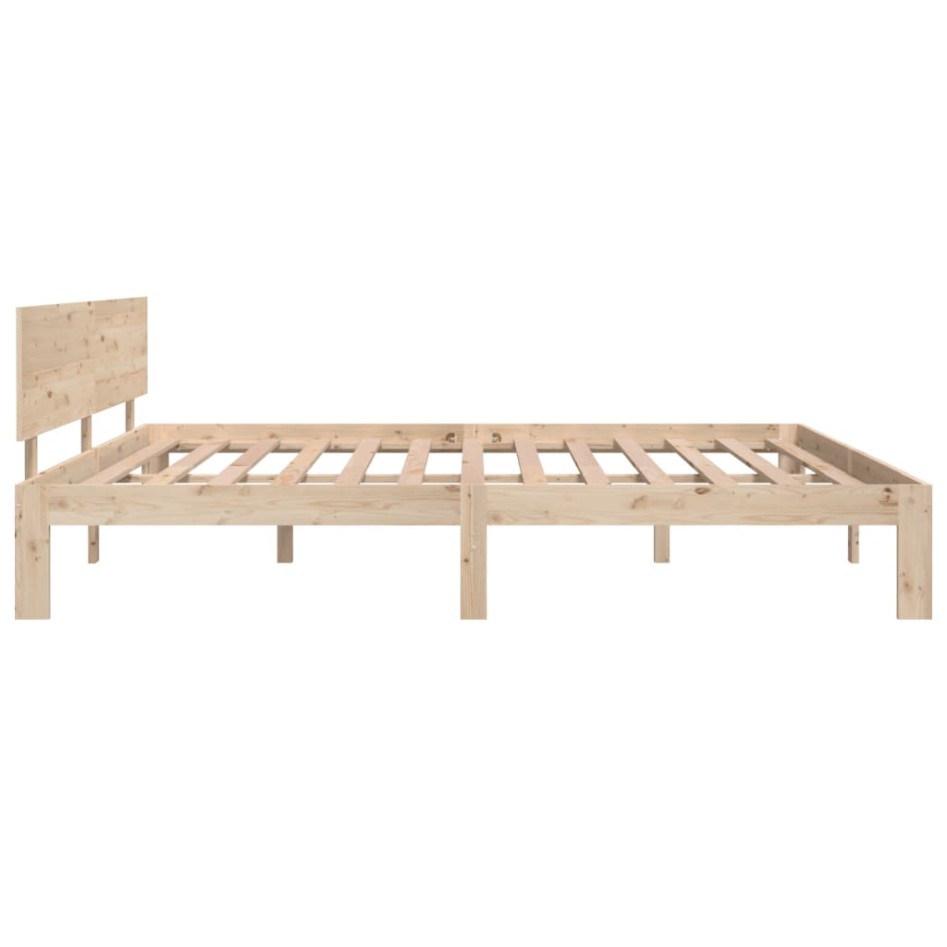 Estructura de cama madera maciza 180x200