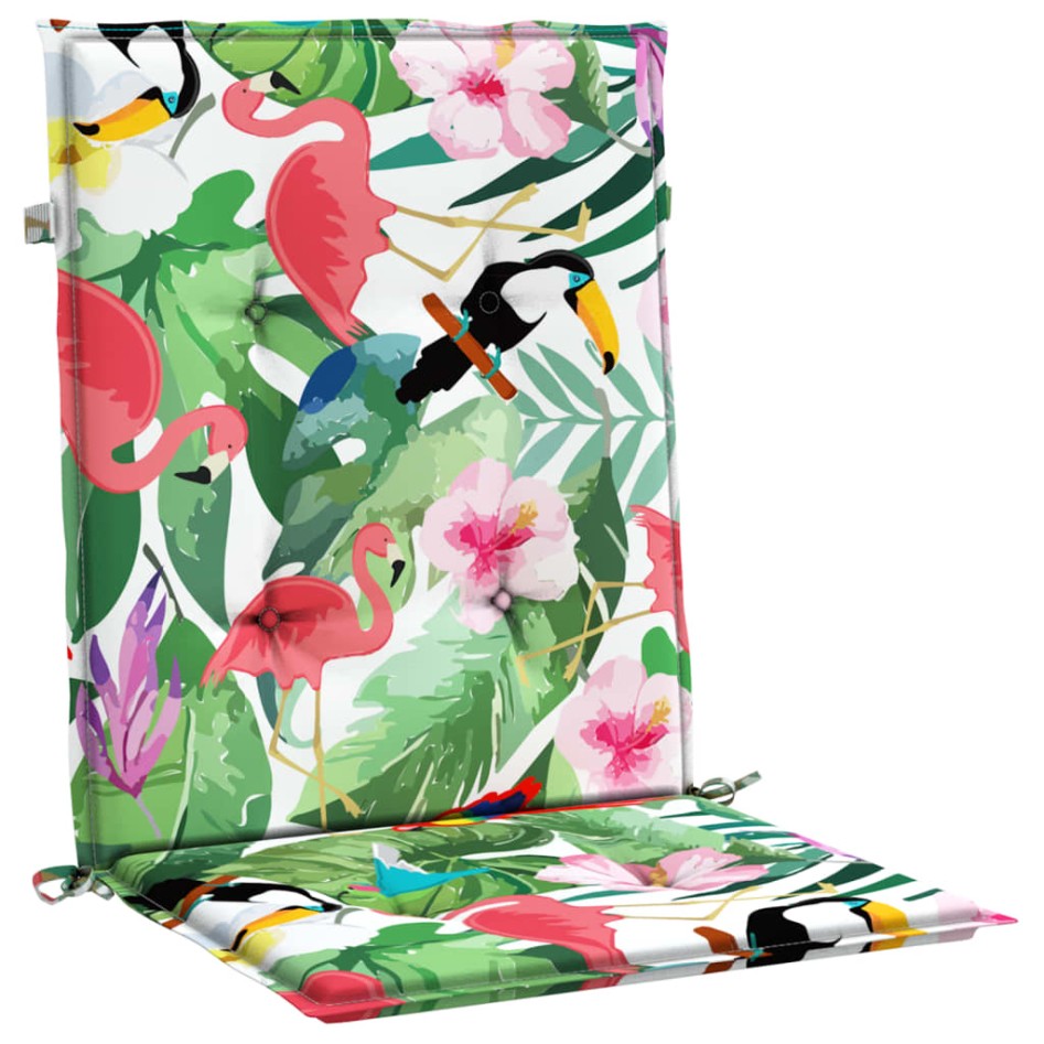 Cojines para silla con respaldo bajo 4 uds tela