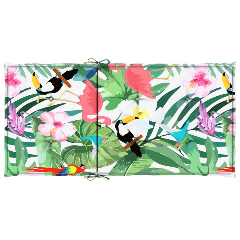 Cojines para silla con respaldo bajo 4 uds tela