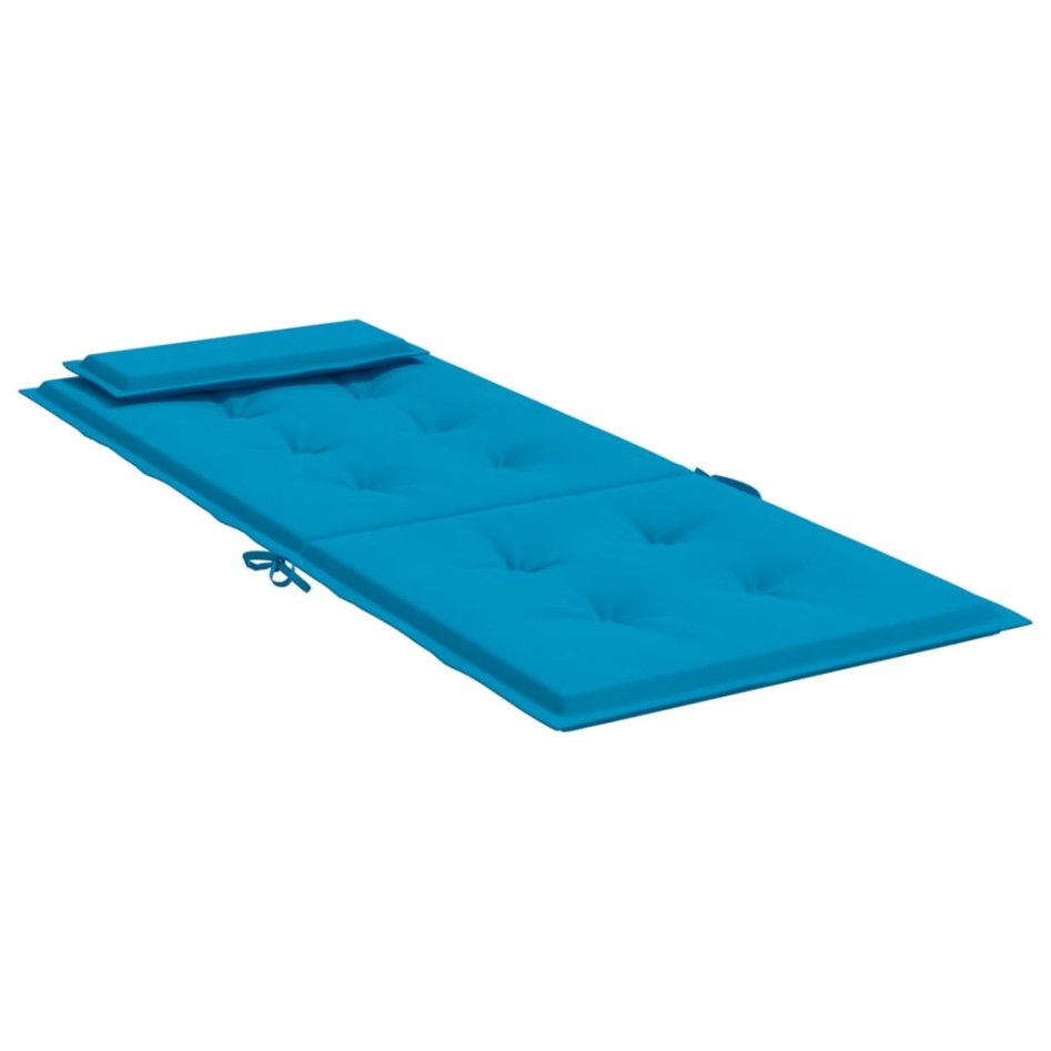 Cojines de silla con respaldo alto 6 uds tela Oxford azul