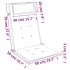 Cojines de silla con respaldo alto 6 uds tela Oxford azul