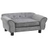 Sofá para perros felpa gris 72x45x30