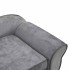 Sofá para perros felpa gris 72x45x30