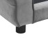Sofá para perros felpa gris 72x45x30