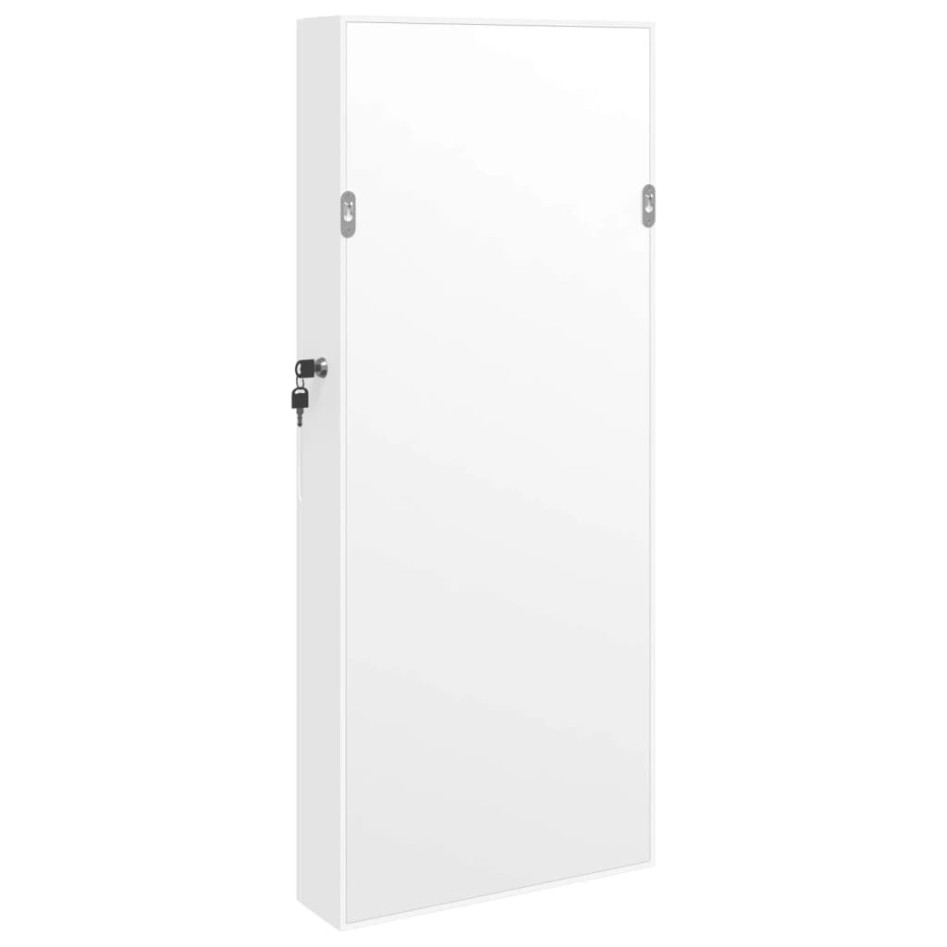 Espejo con joyero y luces LED para pared