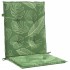 Cojines de silla de respaldo bajo 4 uds tela estampado de