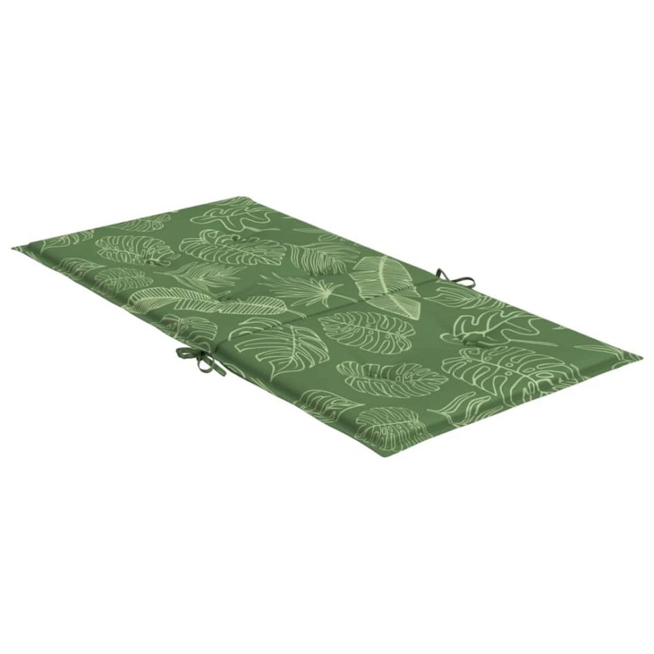 Cojines de silla de respaldo bajo 4 uds tela estampado de