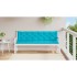Cojines para banco de jardín 2 uds tela turquesa 200x50x7