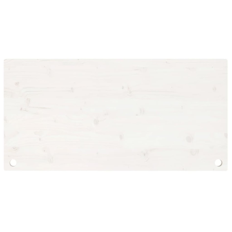 Tablero de escritorio madera maciza pino blanco 100x60x2,5