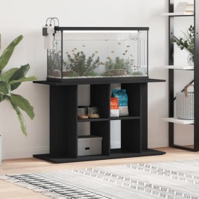 Soporte para acuario madera de ingeniería negro 100x40x60