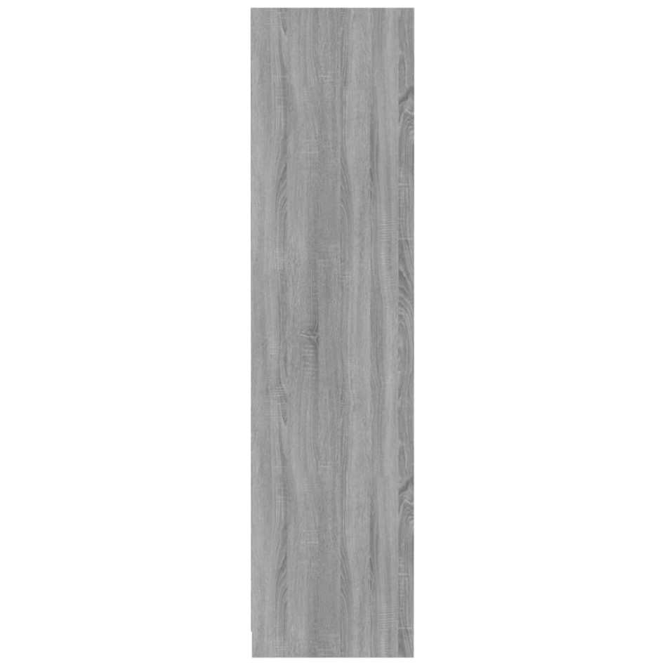 Armario de madera contrachapada gris Sonoma 100x50x200