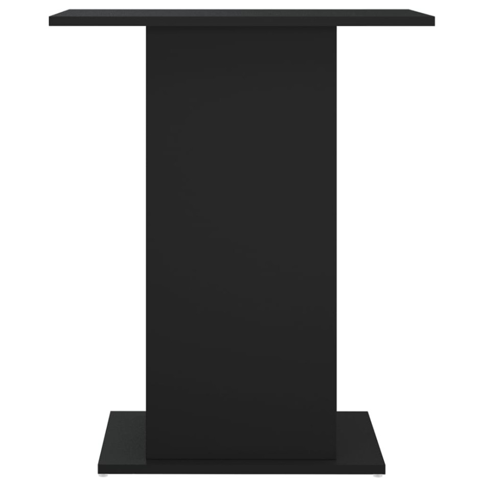 Soporte para acuario madera de ingeniería negro 60,5x36x72,5