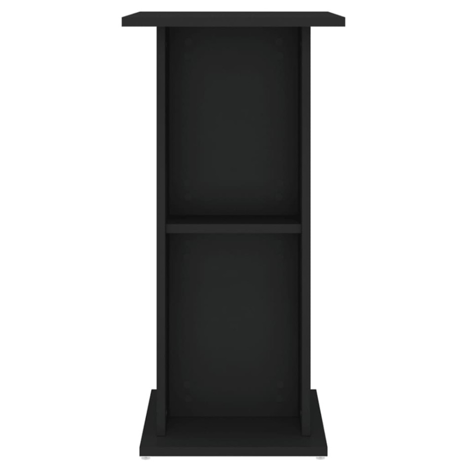 Soporte para acuario madera de ingeniería negro 60,5x36x72,5