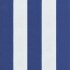 Cojines de silla 6 uds tela a rayas azul y blanco 40x40x7