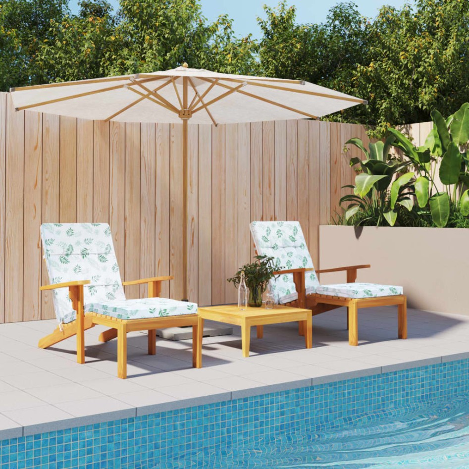 Cojines para tumbona 2 uds tela Oxford estampado de