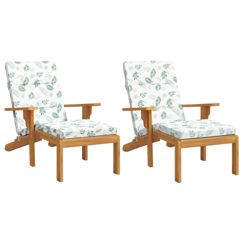 Cojines para tumbona 2 uds tela Oxford estampado de