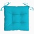 Cojines para silla 6 unidades tela turquesa 40x40x7