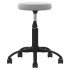 Silla de oficina giratoria de terciopelo gris