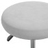 Silla de oficina giratoria de terciopelo gris