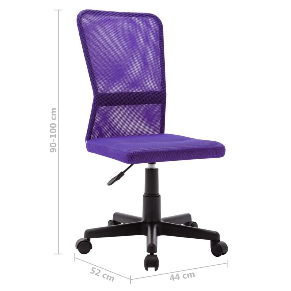 Silla de oficina de tela de malla morada 44x52x100