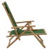 Silla de relax reclinable de bambú y tela