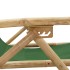 Silla de relax reclinable de bambú y tela