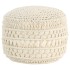 Puf de macramé hecho a mano algodón 45x30