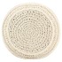 Puf de macramé hecho a mano algodón 45x30